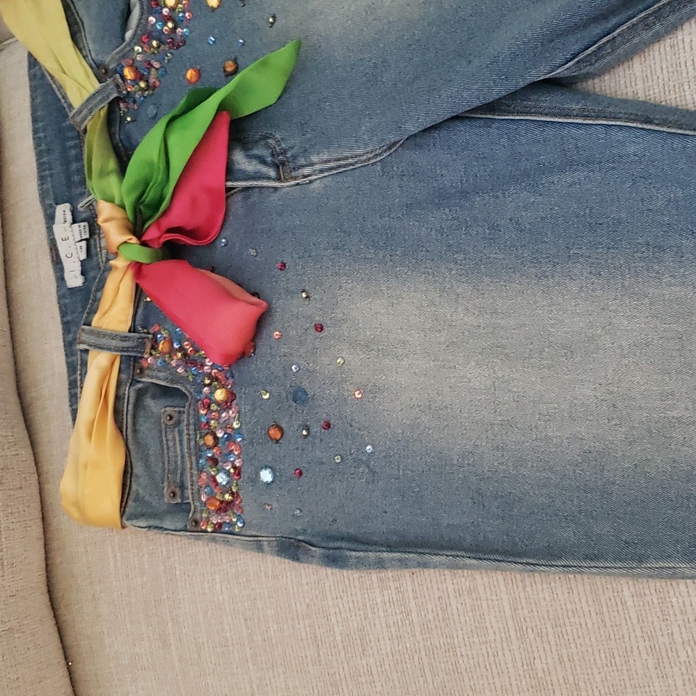 Jeans - Sz 10P - Multi Color  Rhinestones - Picture 7 of 17